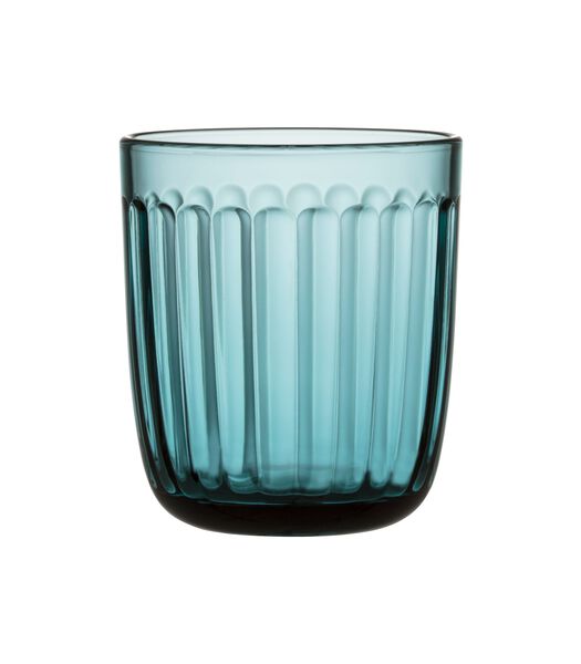 Raami glas 26cl zeeblauw 2 stuks