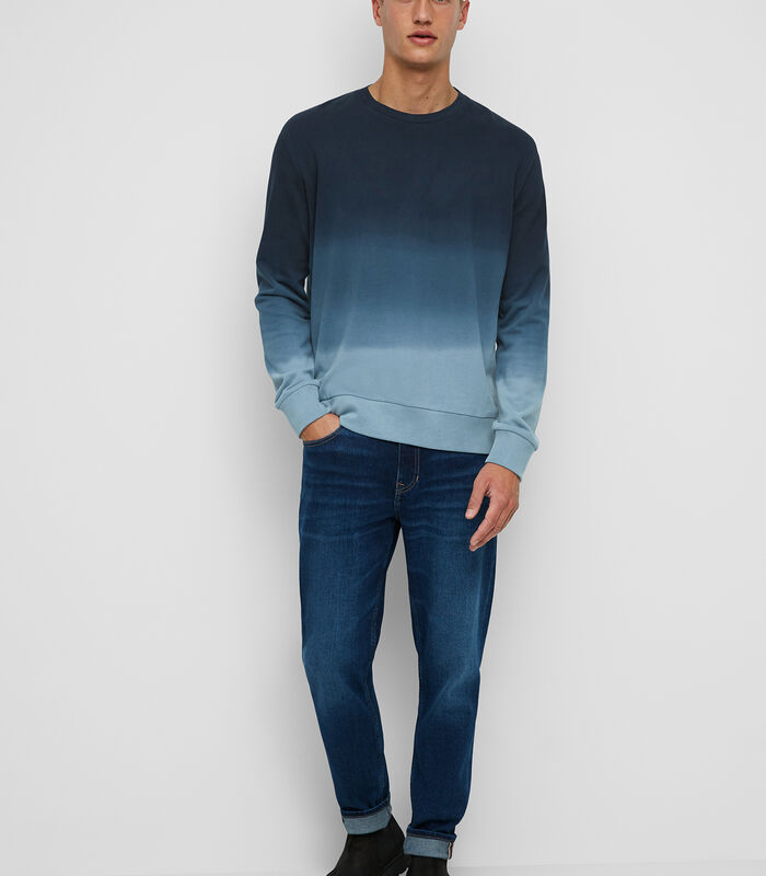 Sweatshirt met casual dip-dye effect image number 1