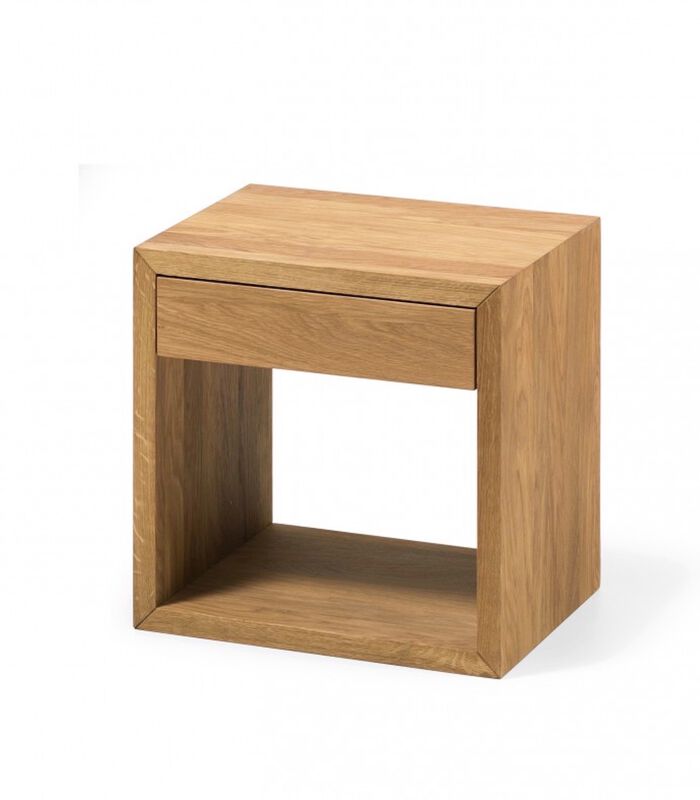 Table de chevet HUGO avec tiroir en chêne image number 0