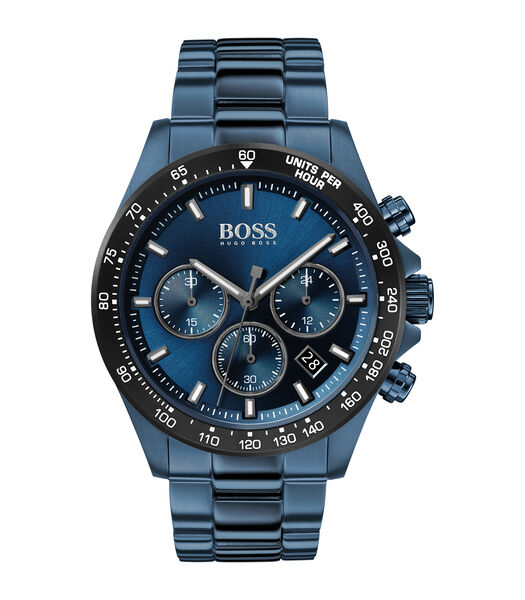 BOSS Hero Horloge zilverkleurig HB1513755