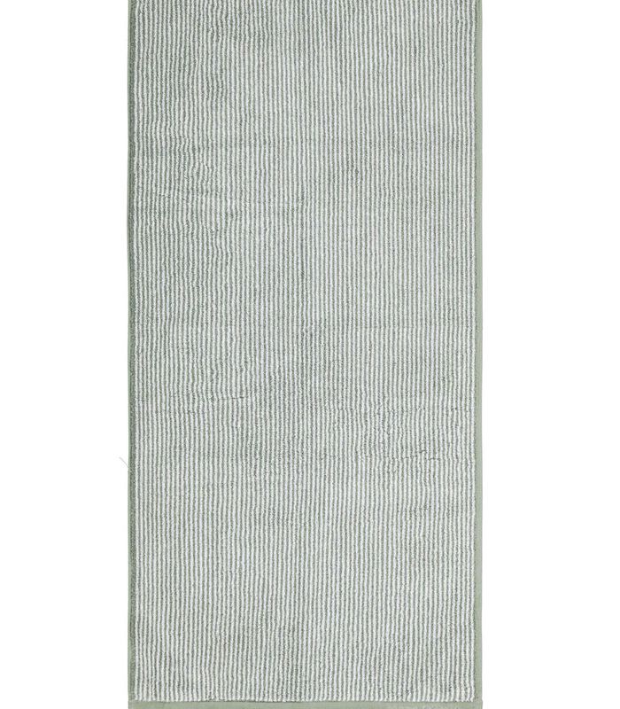 TIMELESS TONE STRIPE - Serviette - Green/Off White image number 0