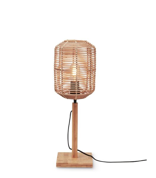 Tafellamp Tanami - Bamboe/Rotan - Ø18cm
