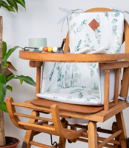 Coussin chaise haute réversible, Eucalyptus
