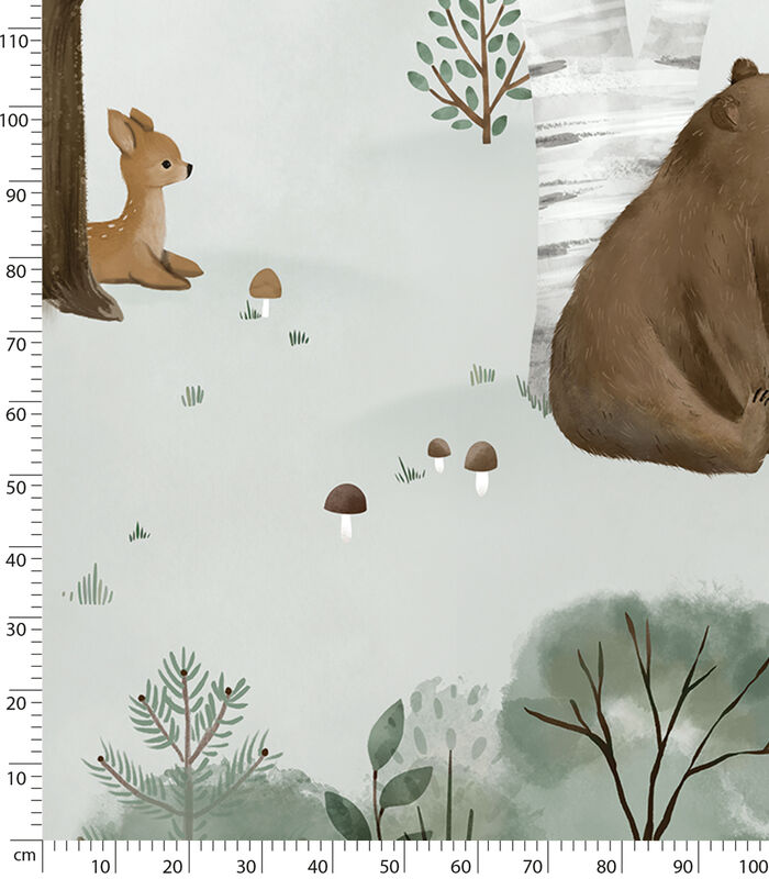 KHARU Papier peint panoramique forêt, animaux image number 4