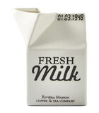 Pichet à lait, pot à lait avec texte - Carton Ja - Blanc - 1 pièce image number 2
