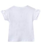 T-shirt met korte mouwen en kittenprint image number 1