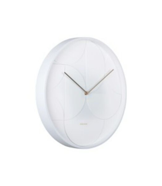 Horloge murale Echelon Circular - Blanc - Ø40cm