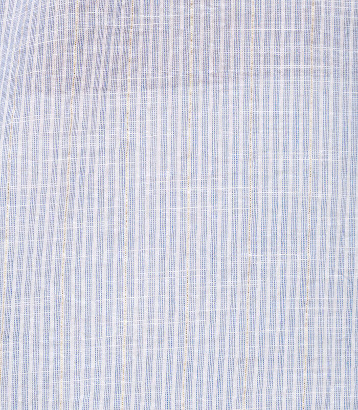 Fijne strepen blouse met metalen draden image number 4