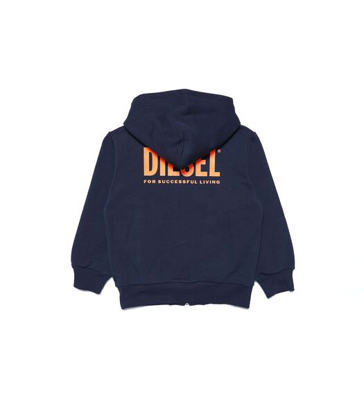 Diesel Sweatshirt Sgirkhoodrits-Logox Over Blauw
