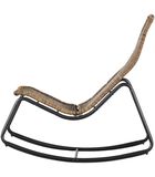 Chaise à bascule d'exterieur - Polyester/métal - Naturelle - 97x51x95 - Tom image number 4