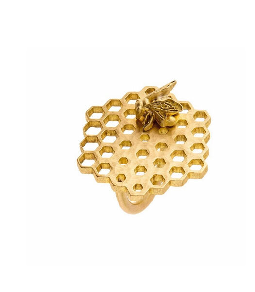 Bee Ring – Goudkleurig