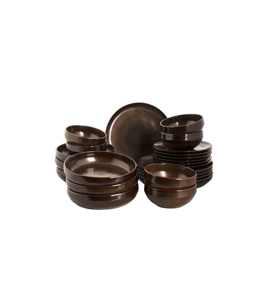 Serviesset Bama Copper Stoneware 6-persoons 24-delig