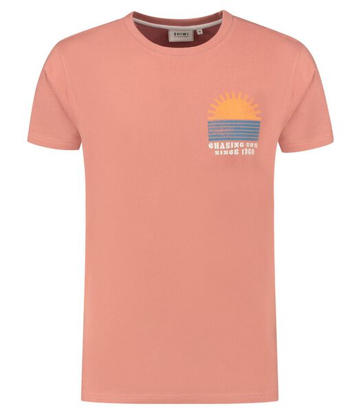 T-shirt Sunset Faded Pink