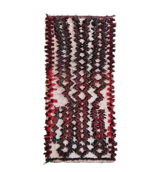 Marokkaans berber tapijt pure wol 164 x 74 cm