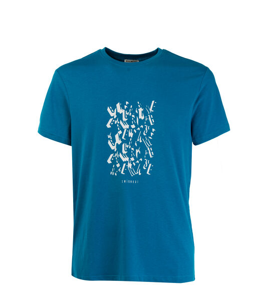 T-Shirt Middellandse Blauw Man