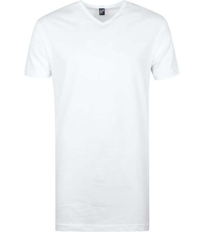 Vermont Extra Lange T-Shirts Wit (2Pack) image number 1