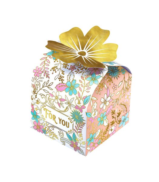 Mini boîte cadeau - Motifs fleuri