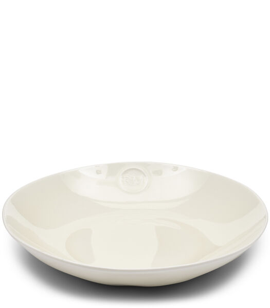 Portofino pastabord Wit diep bord 23 cm glanzend porselein met RM logo