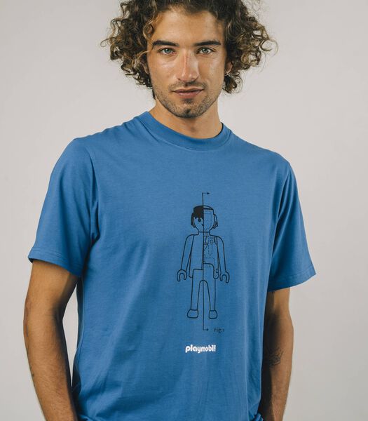 Playmobil Figure Cotton T-shirt Blue