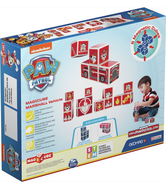 Paw Patrol - MagiCube Marshall Fire Truck - 5 delig image number 1