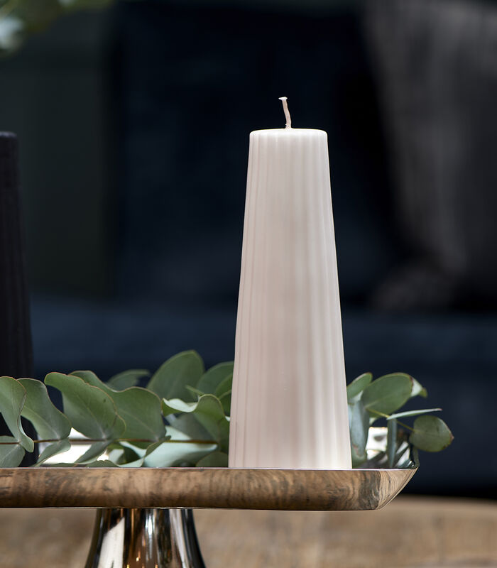 Cone Ridged Candle flax 7x20 image number 1