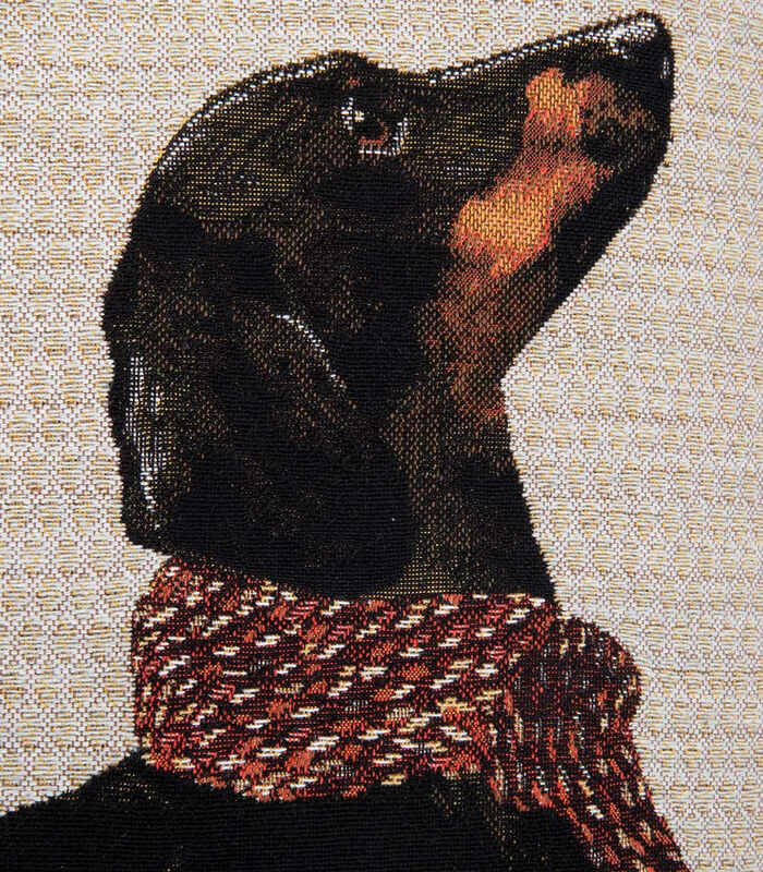 Housse de coussin en tapisserie de coton  , Geoffroy image number 2