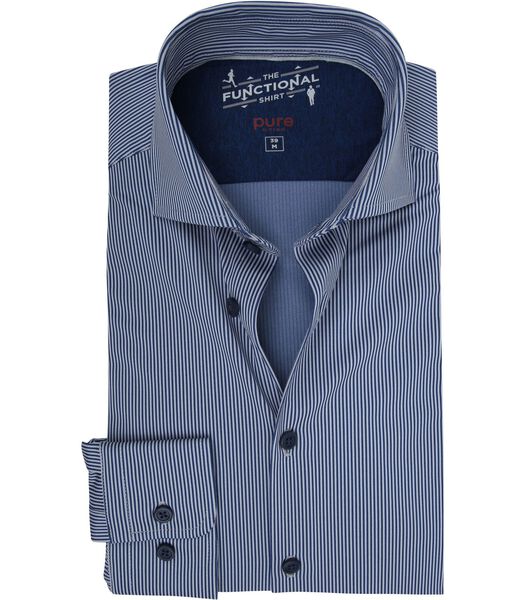 Pure H.Tico Chemise The Functional Rayures Marine