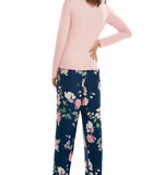 Pyjama indoor outfit broek top lange mouwen Kasia image number 1