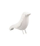 Ornament Silouette Bird - Wit - 21,5x9x16cm image number 3