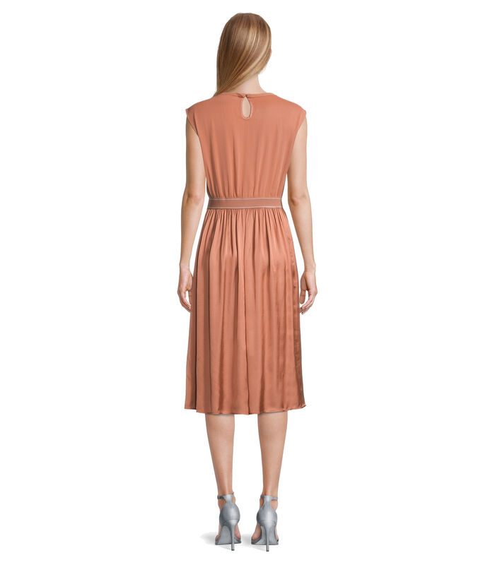 Chiffon jurk met elastische band image number 1