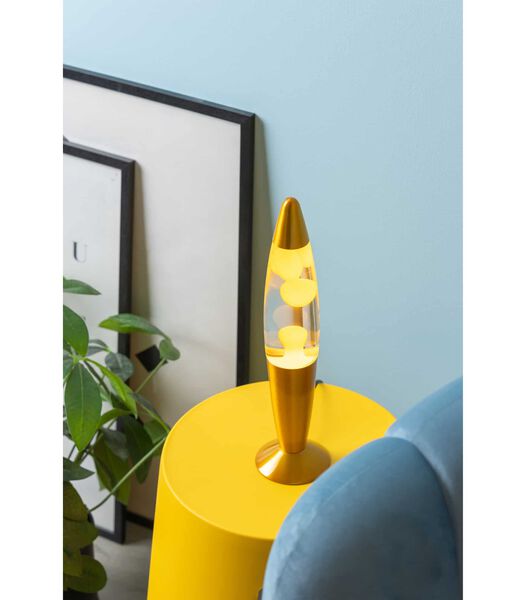 Lampe de Table Funky Rocket Lava - Jaune - Ø8.6x35.5cm