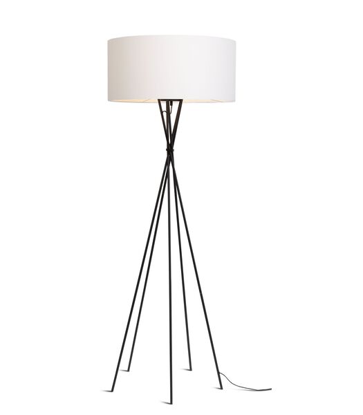 Vloerlamp Lima - Wit/Zwart - 61x61x175cm