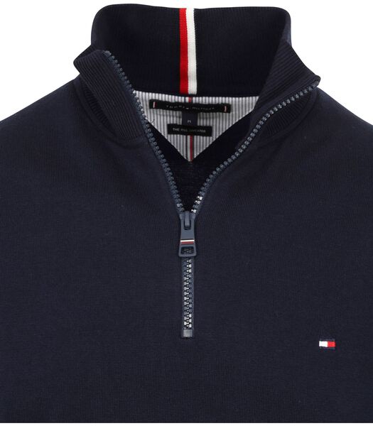 Tommy Hilfiger Zipper Pullover 1985 Donkerblauw