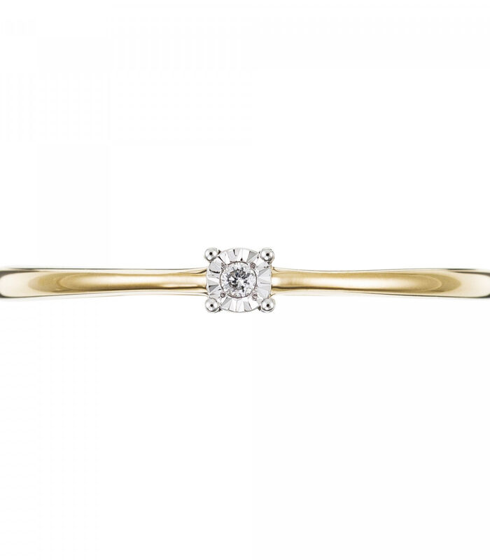 Ring 'Petit Solitaire' geelgoud en diamanten image number 3