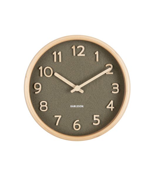 Horloge de table Pure - Vert - Ø18cm