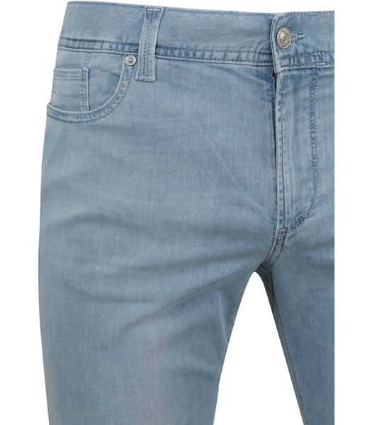 Alberto Pipe Broek Denim Lichtblauw