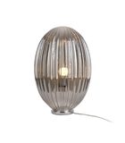 Lampe à poser Smart - verre ovale Smokey Grey - grande - 30x45cm image number 0