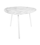 Table d'appoint Ovoid - Blanc - 58,5x51x38 cm image number 2