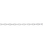 Halsketting Dames Choker Link Ketting Ovaal Trend Filigraan Basis In 925 Sterling Zilver Verguld image number 1