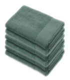 Lot de 6 Soft Cotton serviettes de bain 60x110 Verte image number 0