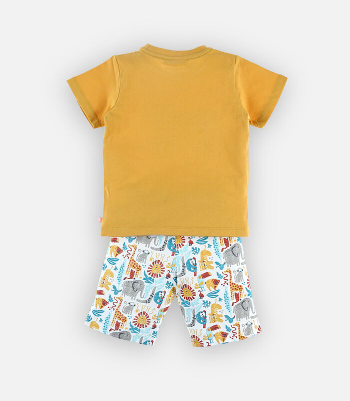Jersey 2-delige pyjama, geel image number 1