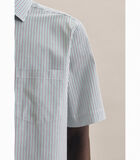 Chemise oxford Regular Fit Manche courte A Rayures image number 3