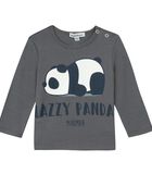 Oeko-Tex T-shirt met lange mouwen en panda-opdruk image number 0