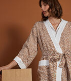 Kimono court en satin de coton, Essentiel uni image number 2