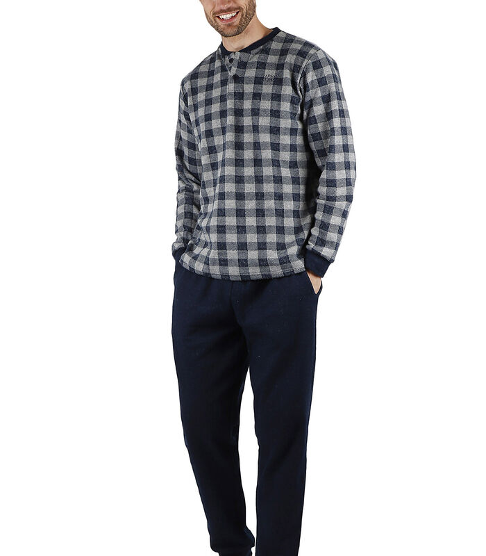 Pyjama broek met lange mouwen en topje Vichy image number 0
