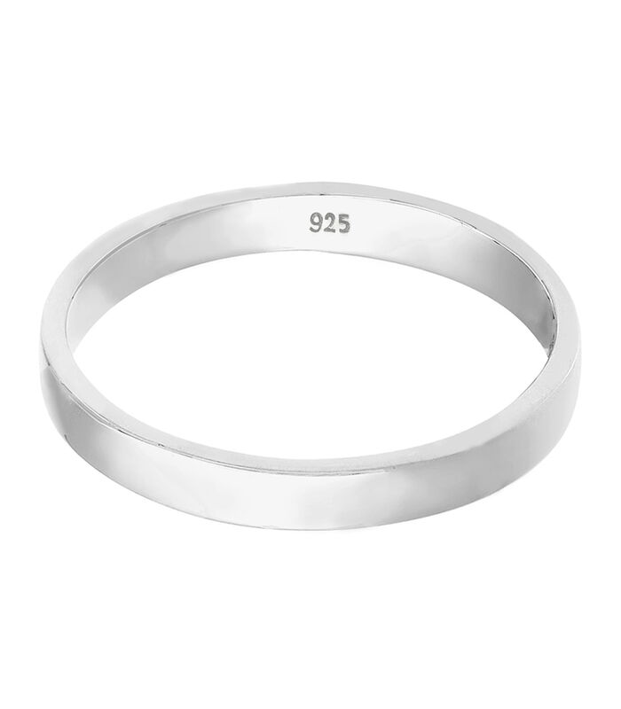 Ring Dames Verloving Eenvoudig Elegant In 925 Sterling Zilver image number 1