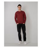 Petrol Trui Knitted Rib Bordeaux image number 4