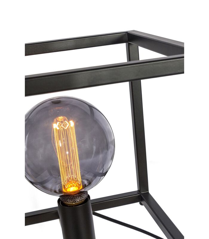 Cage - Lampe à poser - grande - 28cm - structure en acier - noir - 1 lumière image number 2