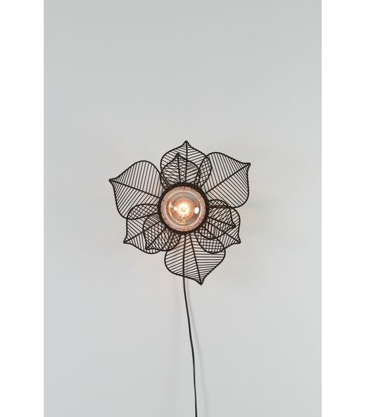 Wandlamp Pavas - Zwart - Ø40cm