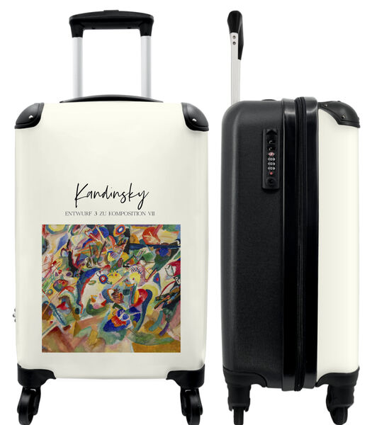 Ruimbagage koffer met 4 wielen en TSA slot (Kunst - Abstract - kleuren - Kandinsky)